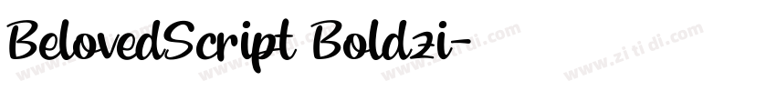 BelovedScript Boldzi字体转换